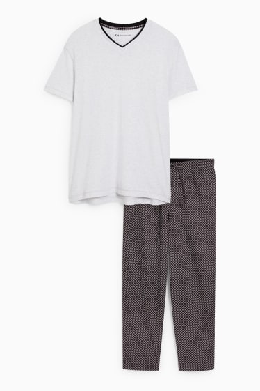 Hommes - Pyjama - gris clair chiné