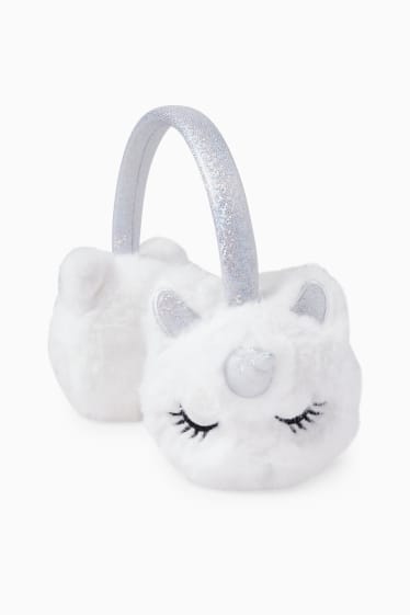 Children - Unicorn - earmuffs - white