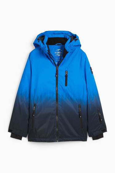 Kinderen: jongens - Ski-jas met capuchon - blauw