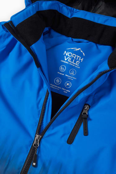 Kinderen: jongens - Ski-jas met capuchon - blauw