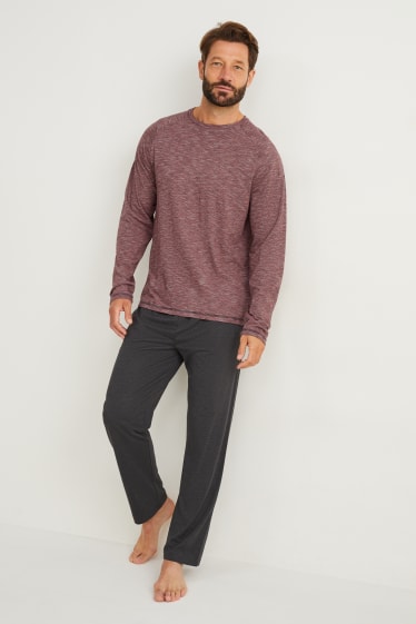 Men - Pyjamas - dark red