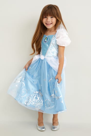 Enfants - Princesse Disney - robe Cendrillon - bleu clair