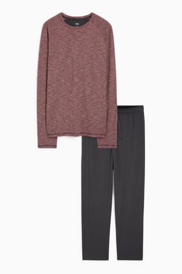 Men - Pyjamas - dark red