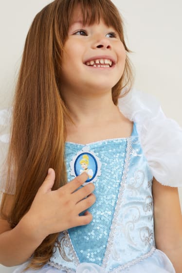 Děti - dívky - Disneyovské princezny - šaty princezny Popelky - světle modrá