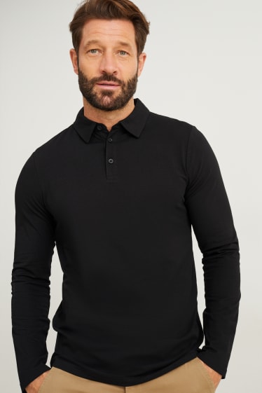 Men - Polo shirt - black