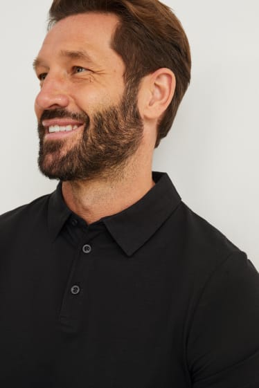 Men - Polo shirt - black