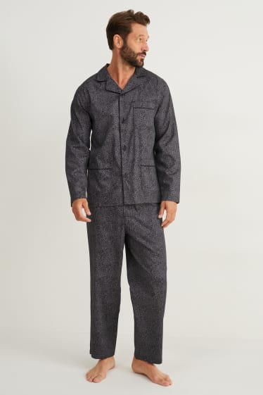 Herren - Pyjama - schwarz