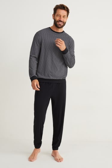 Herren - Pyjama - schwarz