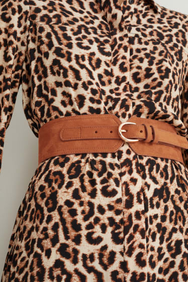 Femmes - Ceinture de taille - synthétique - marron clair