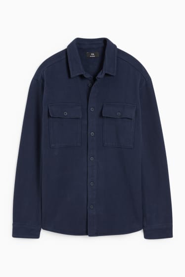 Men - Shirt jacket - dark blue