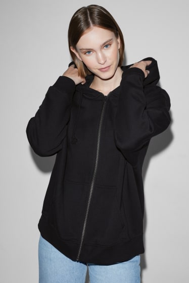 Damen - CLOCKHOUSE - Sweatjacke mit Kapuze - schwarz