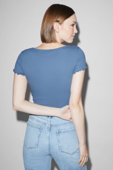 Dona - Samarreta crop - blau