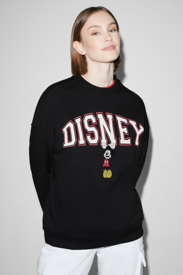 Damen - CLOCKHOUSE - Oversized-Sweatshirt - Micky Maus - schwarz