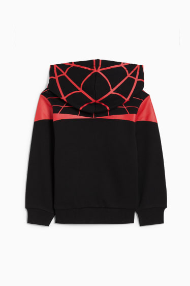 Enfants garçons - Spider-Man - ensemble - sweat à capuche et gants - 2 pièces - noir