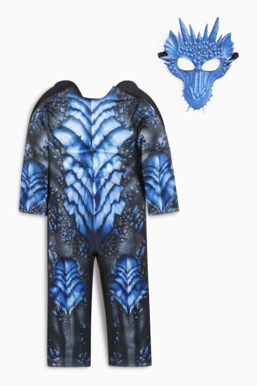 Bambini - Costume da drago - 2 pezzi - blu