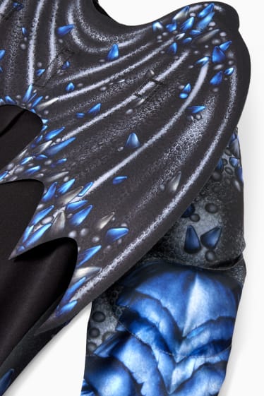 Kinderen: jongens - Drakenpak - 2-delig - blauw