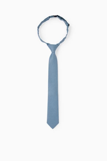 Kinder - Krawatte - gemustert - blau