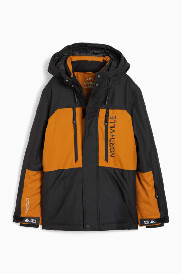 Enfants garçons - Veste de ski à capuche - noir