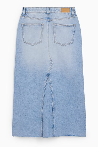 Kobiety - CLOCKHOUSE - spódnica dżinsowa - dżins-jasnoniebieski