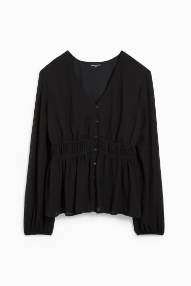 Damen - Bluse - schwarz