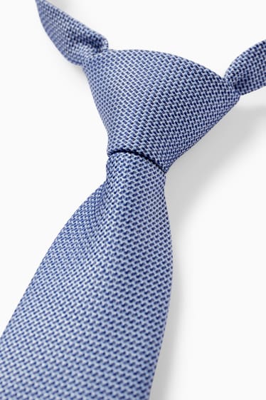 Kinder - Krawatte - gemustert - blau
