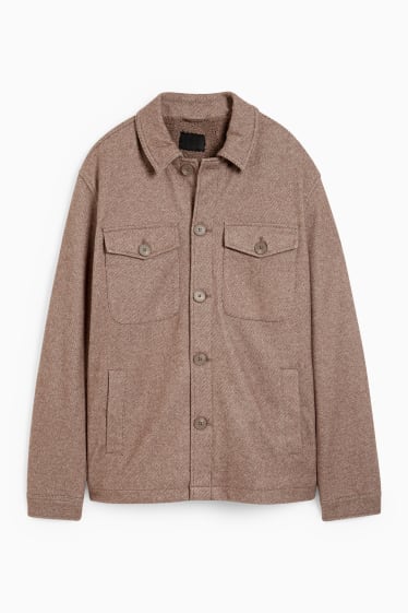 Men - Shirt jacket - beige