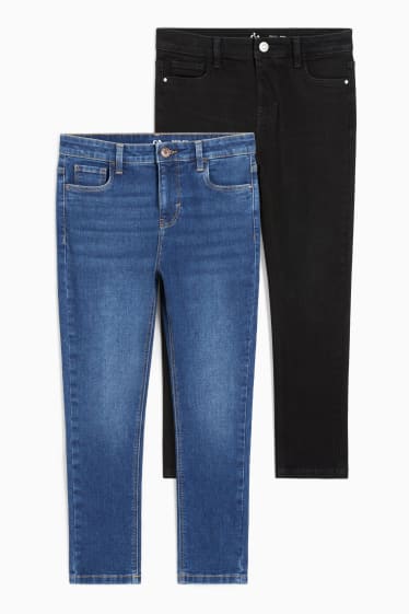 Enfants - Coupe ample - lot de 2 - skinny jean - LYCRA® - jean bleu