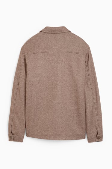 Men - Shirt jacket - beige