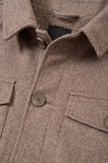 Men - Shirt jacket - beige
