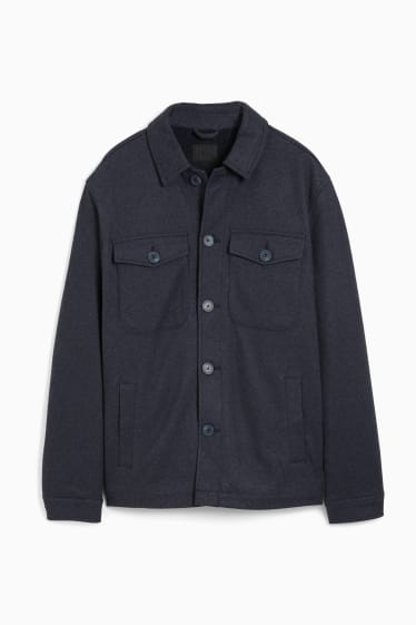 Men - Shirt jacket - dark blue