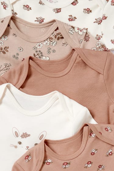 Baby Mädchen - Multipack 5er - Baby-Body - cremeweiss