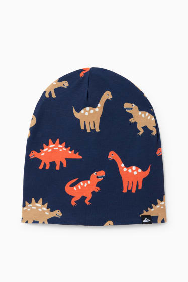 Enfants garçons - Dinosaure - bonnet - bleu foncé