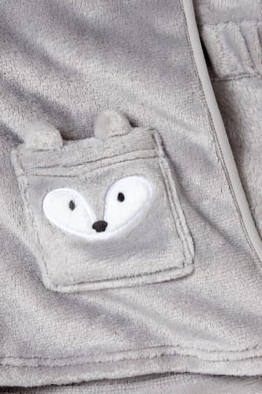 Bébés garçons - Peignoir à capuche pour bébé - gris