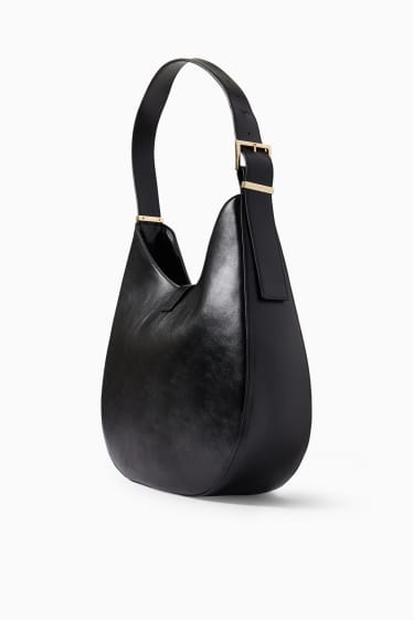 Mujer - Bolso de hombro - polipiel - negro