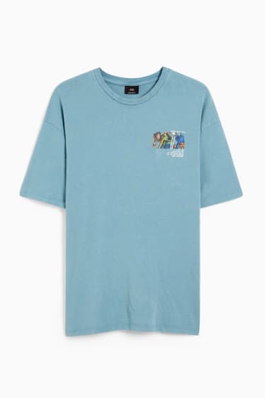 Men - T-shirt - dark turquoise