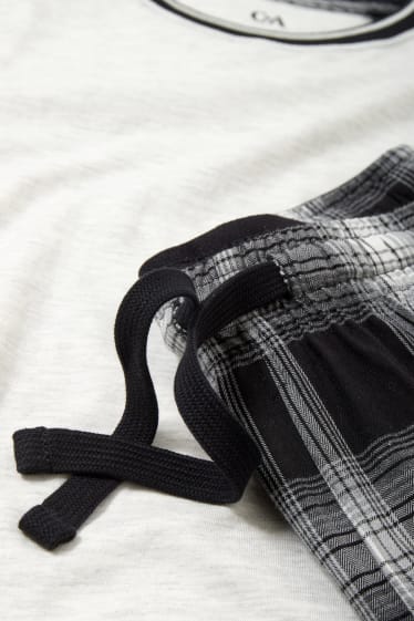 Home - Pijama amb pantalons de franel·la - negre