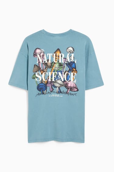 Men - T-shirt - dark turquoise
