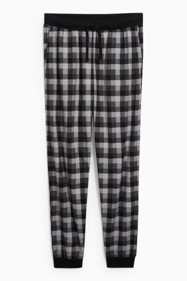 Home - Pantalons de pijama de franel·la - negre