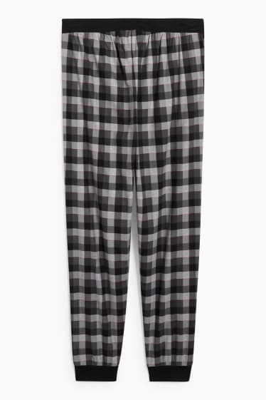 Home - Pantalons de pijama de franel·la - negre