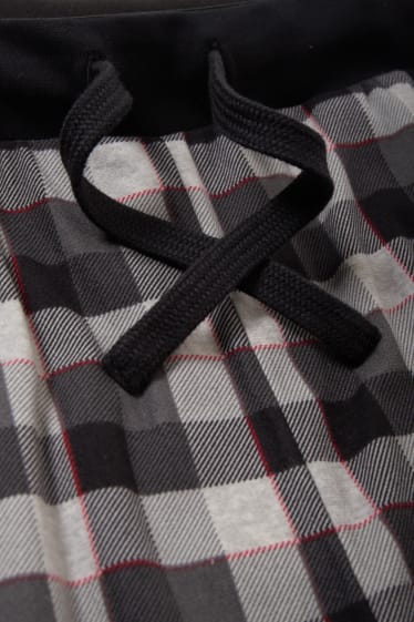 Home - Pantalons de pijama de franel·la - negre