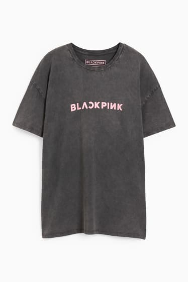 Dona - CLOCKHOUSE - samarreta de màniga curta - Blackpink - gris fosc