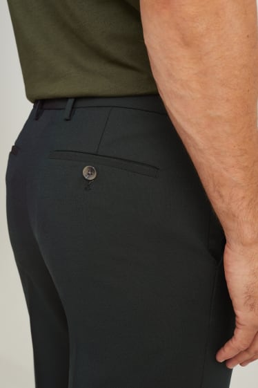 Hombre - Pantalón de vestir - colección modular - regular fit - Flex - gris oscuro