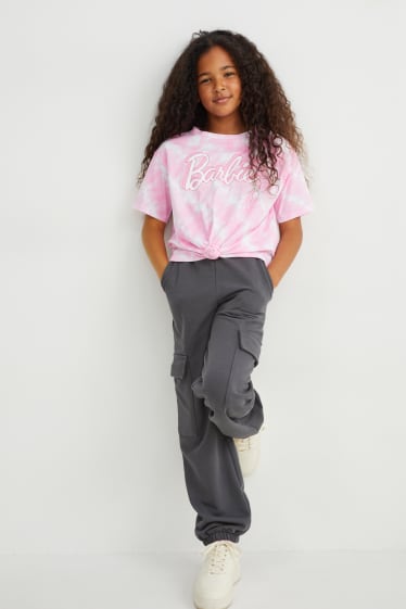 Bambine - Pantaloni sportivi cargo - grigio scuro