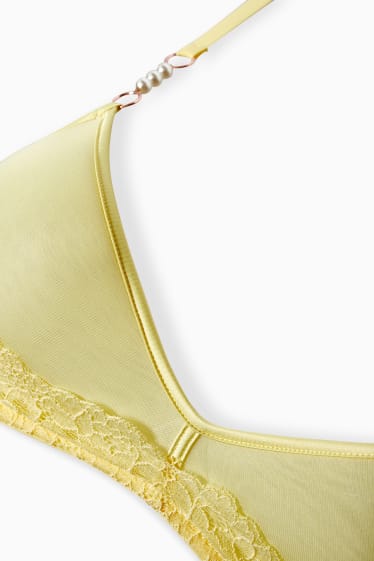 Women - Non-wired bra - light yellow