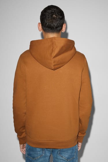 Heren - Hoodie - bruin