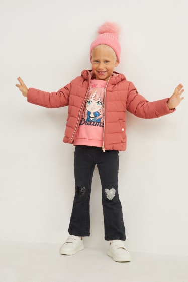 Kinder - Flared Jeans - dunkeljeansgrau