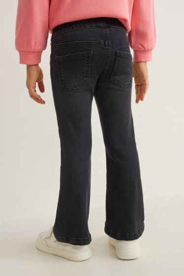 Kinder - Flared Jeans - dunkeljeansgrau