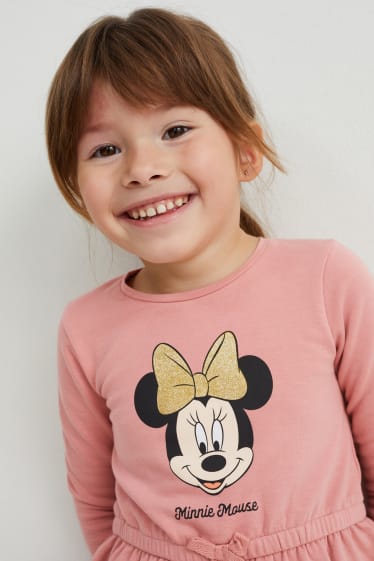 Nena - Paquet de 2 - Minnie Mouse - vestit de punt de dessuadora - rosa