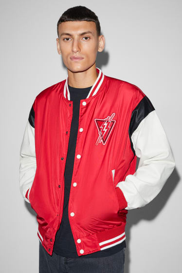 Men - Bomber jacket - red