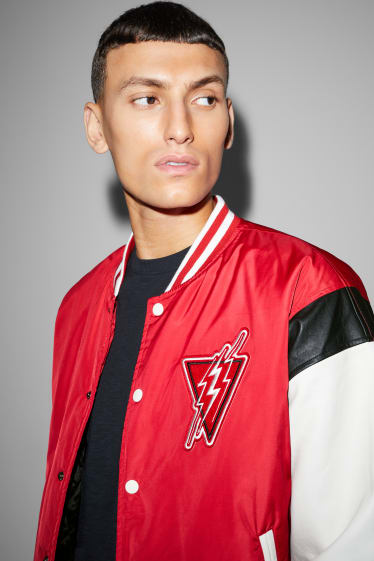 Men - Bomber jacket - red